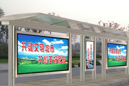 公交車站戶外廣告燈箱的特征